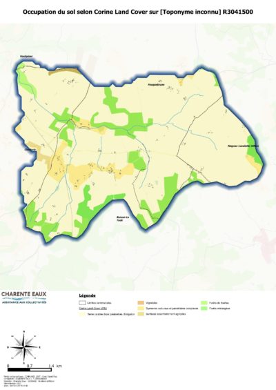 Carte occupation du sol - La Boëme