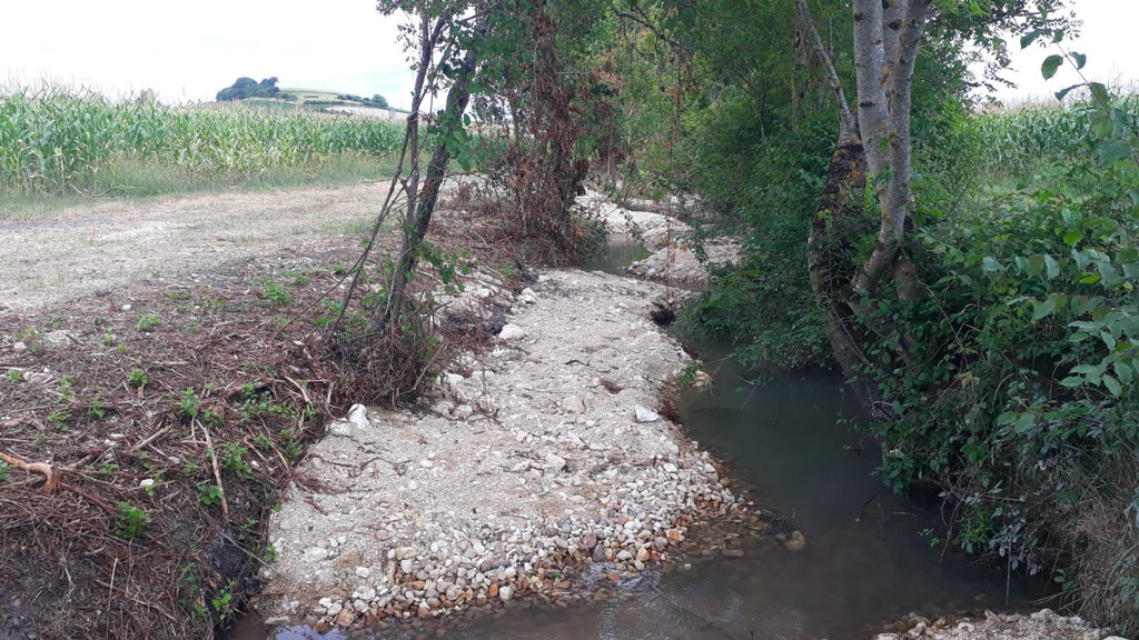 Chantier de diversification des écoulements de la Boëme