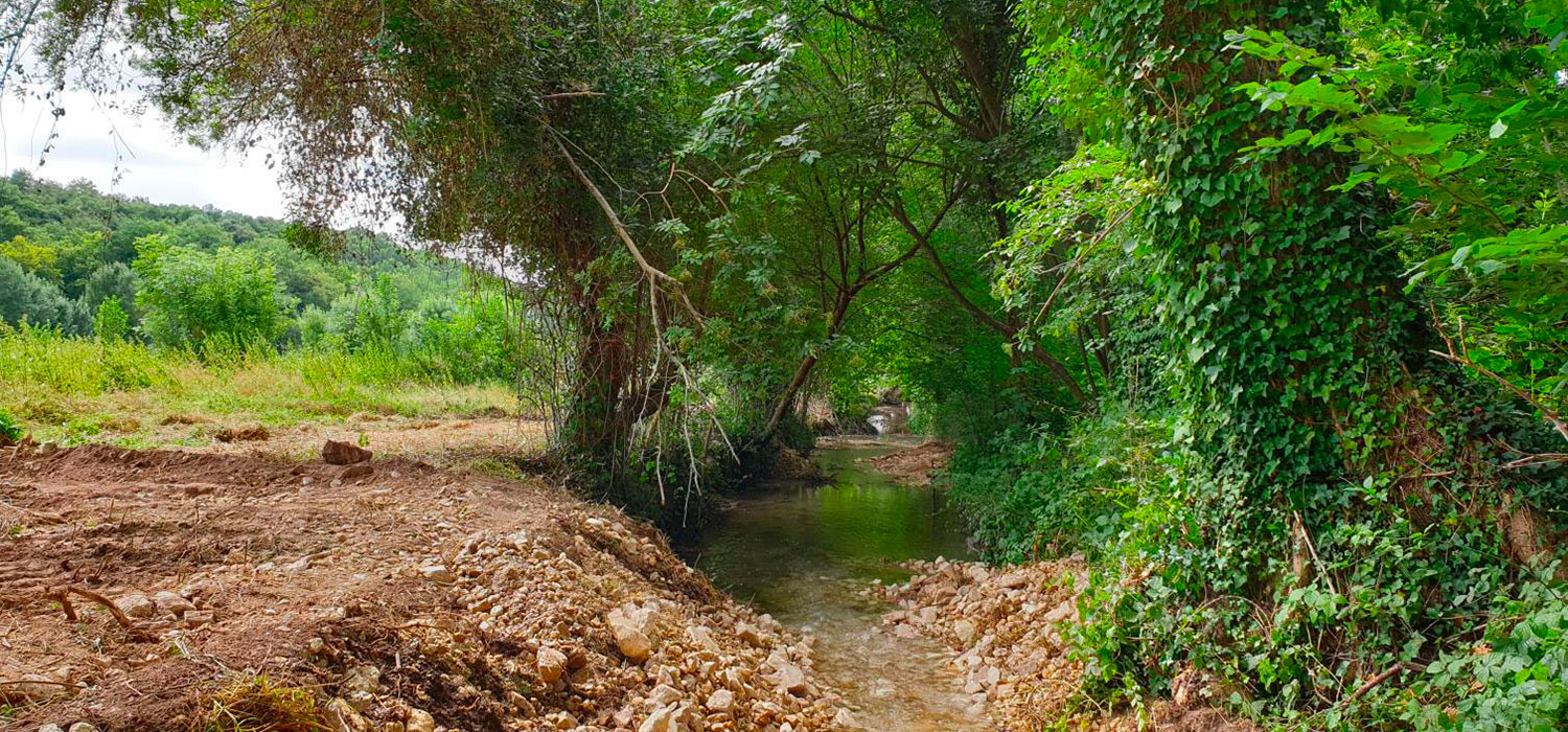 Chantier de diversification des écoulements de la Charraud